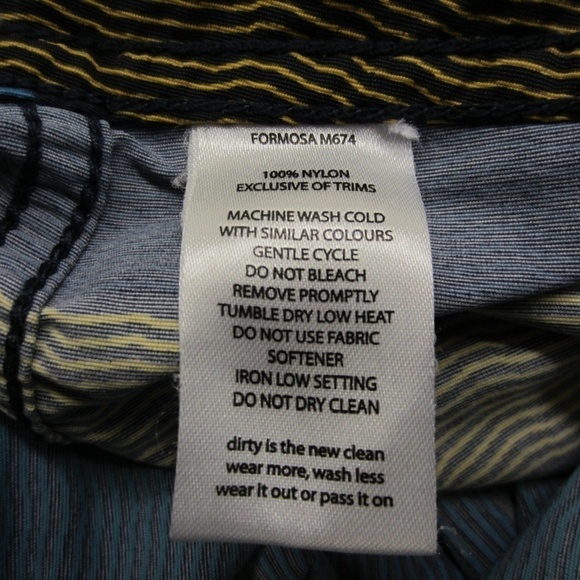 Toad& Co Men's 36 Swim Trucks short Stripe, drawstring, button zip pockets - Picture 6 of 16